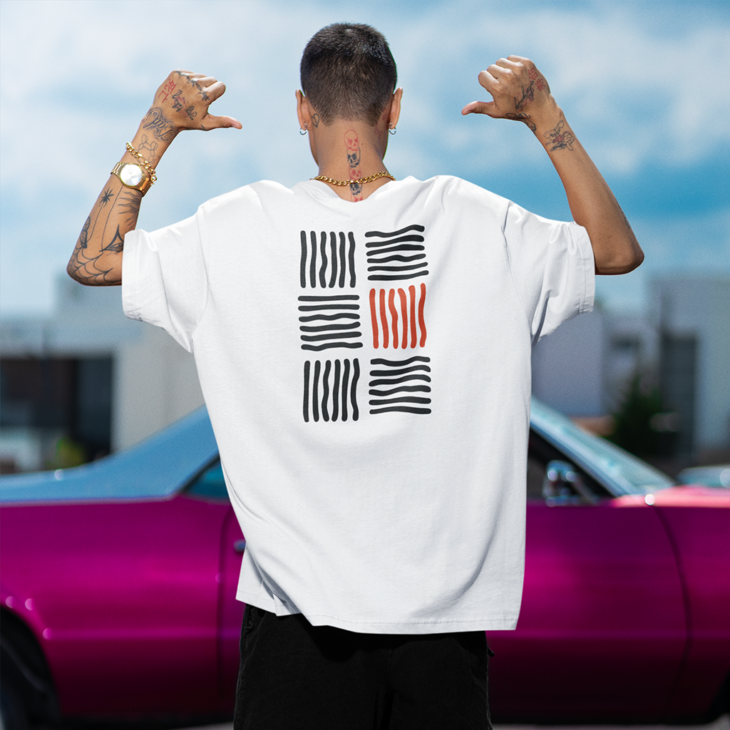 Camiseta oversize Lines