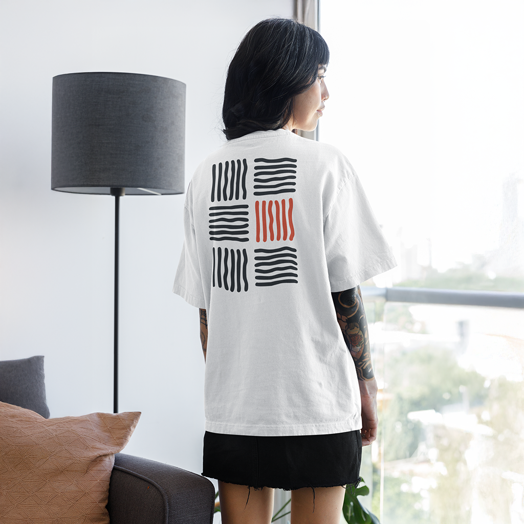 Camiseta oversize Lines