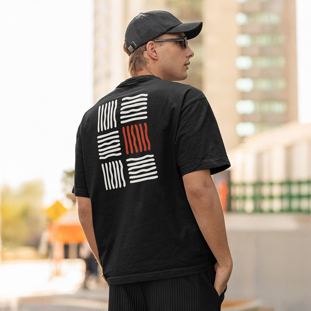 Camiseta oversize Lines