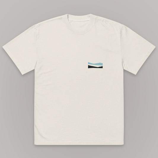 Camiseta oversize - Mountains Sand