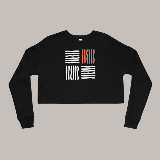 Sudadera crop Lines