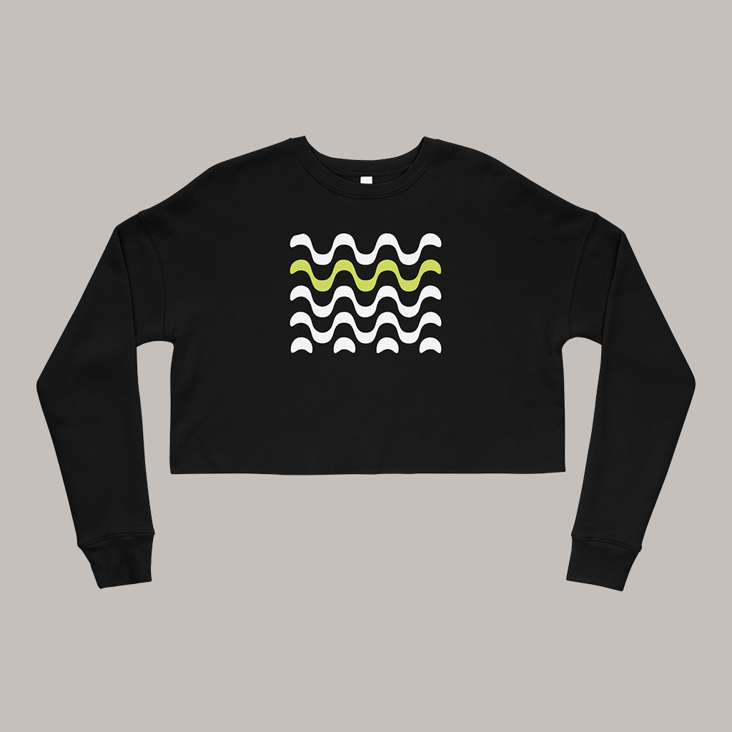 Sudadera crop Waves