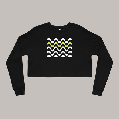 Sudadera crop Waves