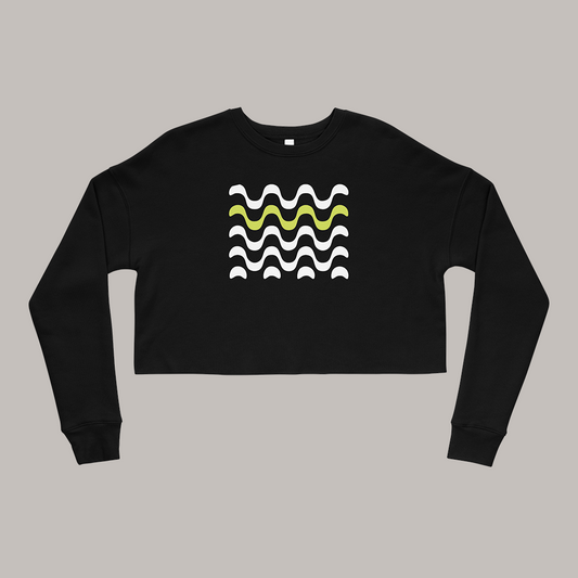 Sudadera crop Waves